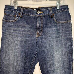 LUCKY BRAND Women's 31" Classic Fit Crop Denim Blue Stretch